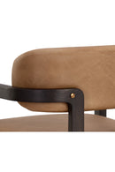 Brown Bovine Leather Dining Armchair | Splendido Madrone | Oroa.com