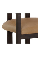 Brown Bovine Leather Dining Armchair | Splendido Madrone | Oroa.com