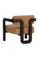 Brown Leather 3-Legged Lounge Chair | Splendido Madrone | Oroa.com