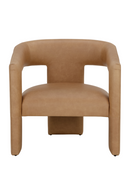 Brown Leather Sculptural Lounge Chair | Splendido Cobourg | Oroa.com