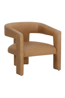Brown Leather Sculptural Lounge Chair | Splendido Cobourg | Oroa.com