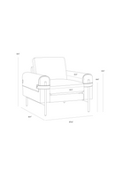 Strapped Brown Leather Lounge Chair | Splendido Camus | Oroa.com