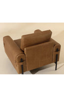 Strapped Brown Leather Lounge Chair | Splendido Camus | Oroa.com