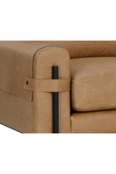 Strapped Brown Leather Lounge Chair | Splendido Camus | Oroa.com