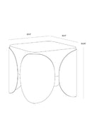 Timber Effect Indoor/Outdoor Side Table | Splendido Amarula | Oroa.com