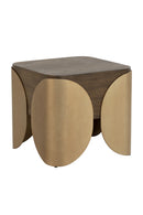 Timber Effect Indoor/Outdoor Side Table | Splendido Amarula | Oroa.com
