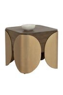 Timber Effect Indoor/Outdoor Side Table | Splendido Amarula | Oroa.com