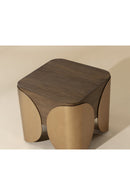 Timber Effect Indoor/Outdoor Side Table | Splendido Amarula | Oroa.com