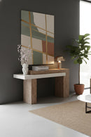 Rectangular Timber-Effect Indoor/Outdoor Console Table | Splendido Herriot | Oroa.com