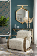 Twisted Brass Arm Lounge Chair | Splendido Sonesta | Oroa.com
