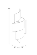 Black Metal Twisted Wall Lamp | Splendido Aphelion | Oroa.com