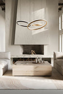 Gold 3 Ring Chandelier | Splendido Saphira | Oroa.com