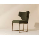 Contract furniture - Green Wingback Dining Chair - www.oroatrade.com
