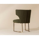 Contract furniture - Green Wingback Dining Chair - www.oroatrade.com