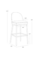 Taupe Modern Bar Stool | Splendido Lavania | Oroa.com