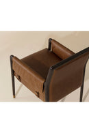 Buckle Flap Leather Dining Armchair | Splendido Mauti | Oroa.com