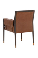 Buckle Flap Leather Dining Armchair | Splendido Mauti | Oroa.com