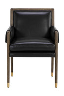 Buckle Flap Leather Dining Armchair | Splendido Mauti | Oroa.com