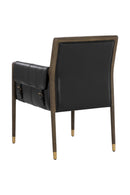 Buckle Flap Leather Dining Armchair | Splendido Mauti | Oroa.com