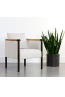 Hospitality furniture - Curved Wood Frame Lounge Chair - www.oroatrade.com