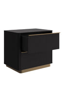Reeded Oak 2-Drawer Nightstand | Splendido Kalla | Oroa.com