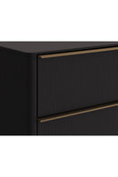 Reeded Oak 2-Drawer Nightstand | Splendido Kalla | Oroa.com