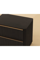 Reeded Oak 2-Drawer Nightstand | Splendido Kalla | Oroa.com