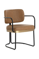 Cantilevered Leather Look Dining Chair | Splendido Jalen | Oroa.com