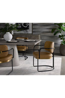 Cantilevered Leather Look Dining Chair | Splendido Jalen | Oroa.com