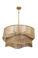 Tiered Wave Jute Chandelier | Splendido Rhine | Oroa.com