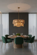 Tiered Wave Jute Chandelier | Splendido Rhine | Oroa.com