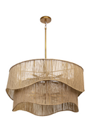 Tiered Wave Jute Chandelier | Splendido Rhine | Oroa.com