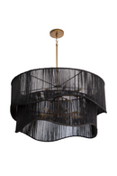 Tiered Wave Jute Chandelier | Splendido Rhine | Oroa.com