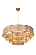 4-Tier Rustic Jute Chandelier | Splendido Lumina | Oroa.com
