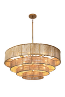 4-Tier Rustic Jute Chandelier | Splendido Lumina | Oroa.com