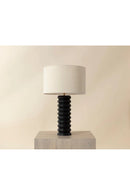 Black Wooden Base Table Lamp | Splendido Oletto | Oroa.com