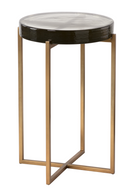 Smoked Glass Round End Table | Splendido Sheena | Oroa.com