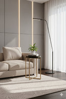 Smoked Glass Round End Table | Splendido Sheena | Oroa.com