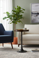 Round Bronze End Table | Splendido Tekoa | Oroa.com