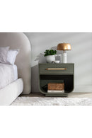 Modern Oak Curved Nightstand | Splendido Tarrant | Oroa.com
