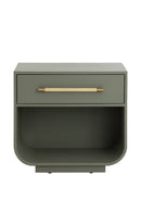 Modern Oak Curved Nightstand | Splendido Tarrant | Oroa.com