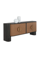 Brown Leather Look Sideboard | Splendido Dresden | Oroa.com