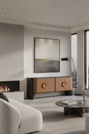 Brown Leather Look Sideboard | Splendido Dresden | Oroa.com