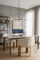 Cream 3-Legged Dining Armchair | Splendido Trine | Oroa.com