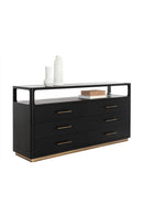 6-Drawer Oak Veneer Dresser | Splendido Danette | Oroa.com
