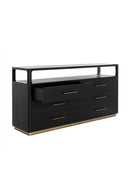 6-Drawer Oak Veneer Dresser | Splendido Danette | Oroa.com