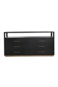 6-Drawer Oak Veneer Dresser | Splendido Danette | Oroa.com
