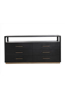 6-Drawer Oak Veneer Dresser | Splendido Danette | Oroa.com