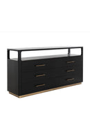 6-Drawer Oak Veneer Dresser | Splendido Danette | Oroa.com