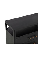 Black Oak 2-Drawer Nightstand | Splendido Danette | Oroa.com